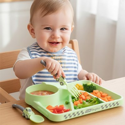 Assiette bebe | Antidérapante Incassable - Univers Nest