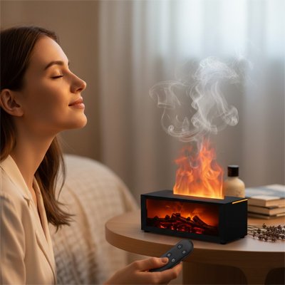 White air humidifier by Univers Nest, designed to add moisture to the air for healthier indoor environments.