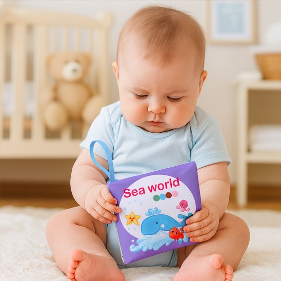 Livre bébé en tissu | Éveil Sensoriel - Univers Nest