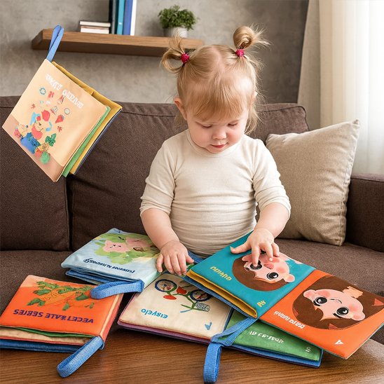 Livre bébé en tissu | Éveil Sensoriel - Univers Nest