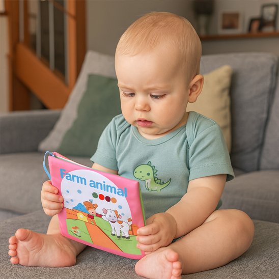 Livre bébé en tissu | Éveil Sensoriel - Univers Nest
