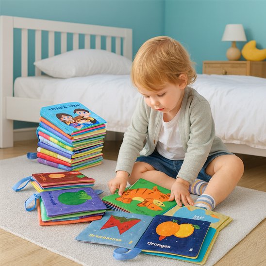 Livre bébé en tissu | Éveil Sensoriel - Univers Nest