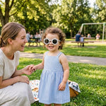 Baby sunglasses from Univers Nest with UV protection, featuring a comfortable fit and stylish design for infants.