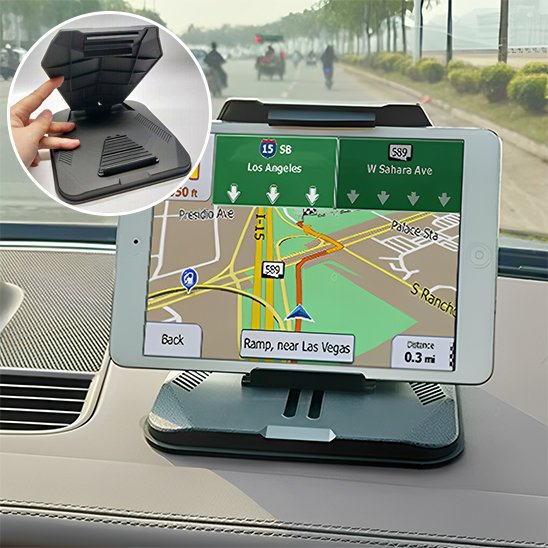 Universal Nest car phone mount with secure support for smartphones, designed for stability and easy in-vehicle use.