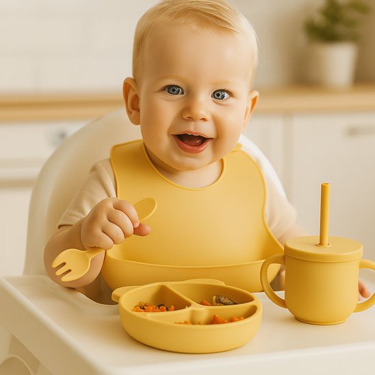 BPA-Free Baby Tableware Set | Non-Slip & Safe for Babies - Univers Nest